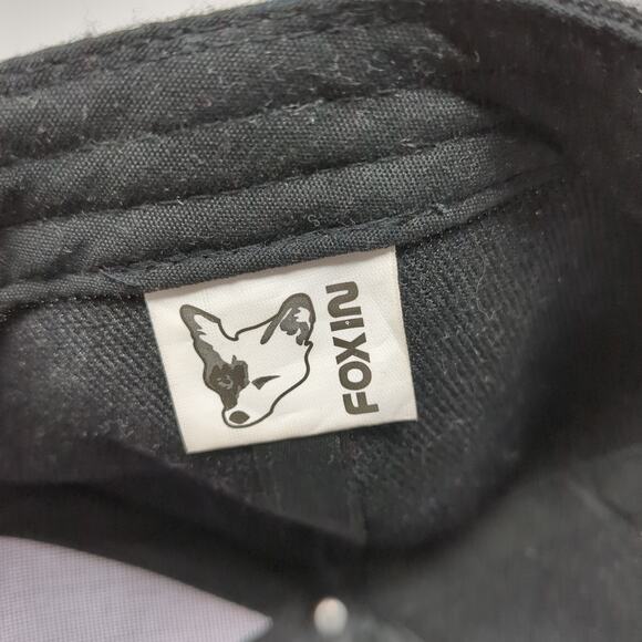 AE Logo Prime Travelers Club Strapback Baseball Cap Black One Size 6 Panel Foxin - Picture 9 of 10